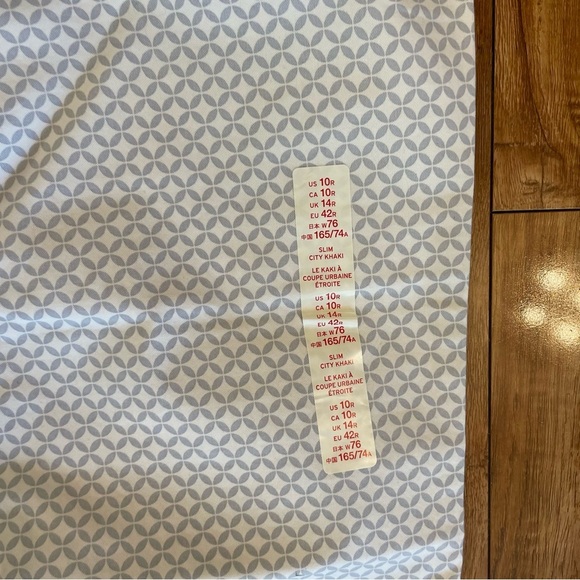 GAP Slim City Women’s Grey White Pattern Ankle‎ Khakis Size 10 Regular NWT - Picture 10 of 10